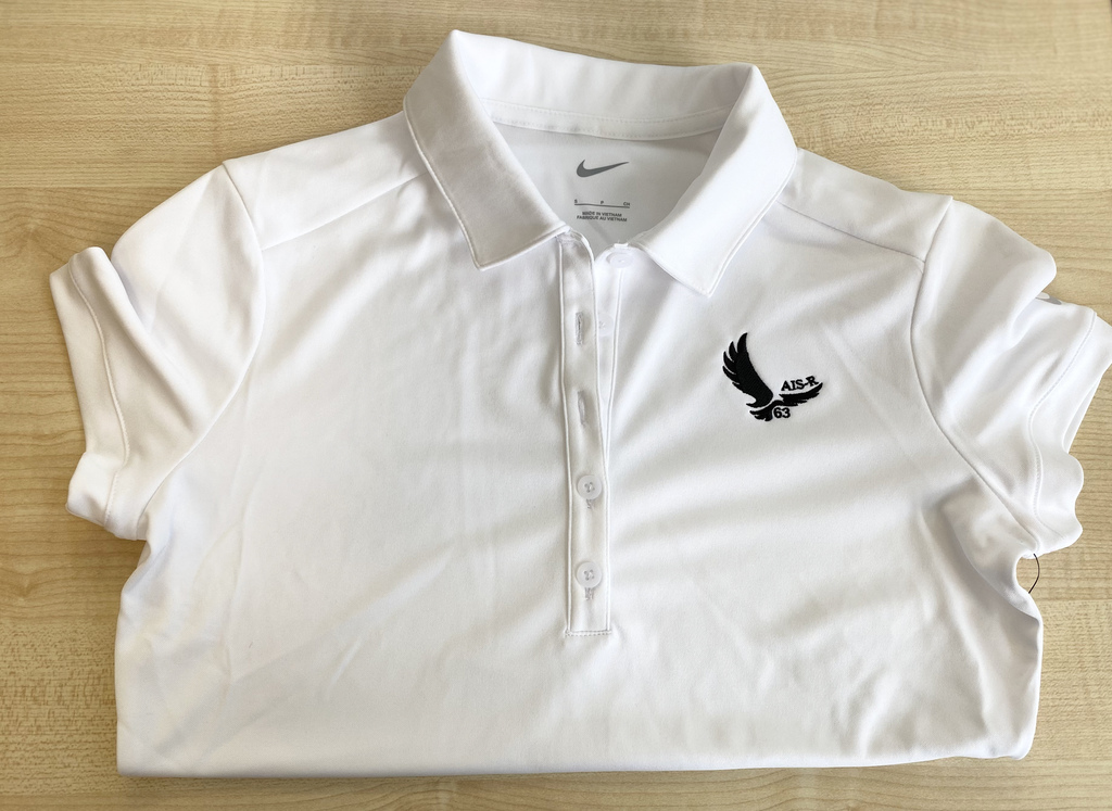 AIS-R Nike Dri-Fit Polo  (White)